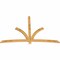 Ekena Millwork Davenport Rough Sawn Timber Gable Bracket, Western Red Cedar, 96"W x 64"H x 2"D x 4"F, 16/12 Pitch GBW096X64X0204DAV00RWR - alternate 2